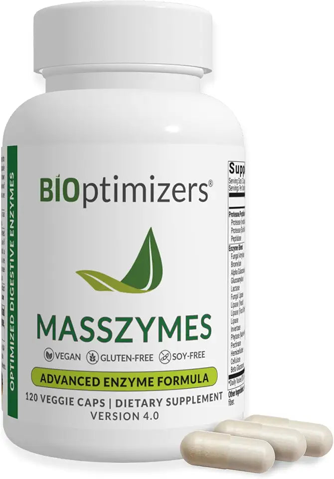 Vegan Dairy-Free Digestive Enzymes Supplement 120 Caps N4344