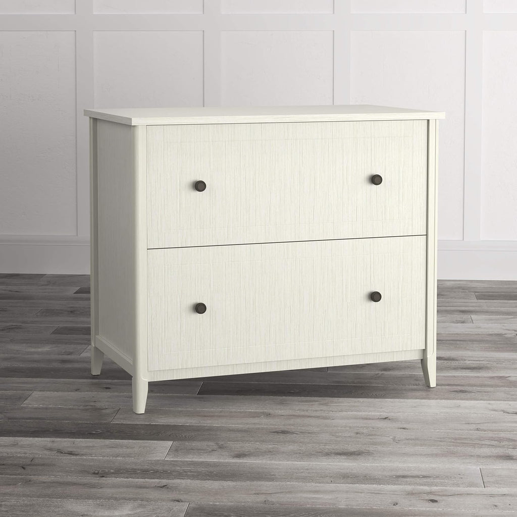 Weathered White Lateral Filing Cabinet Q906