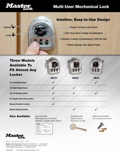 Mechanical Built-in Lock F358