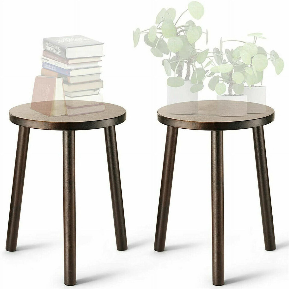 Wooden Plant Stands Side Table 2 Pack T208