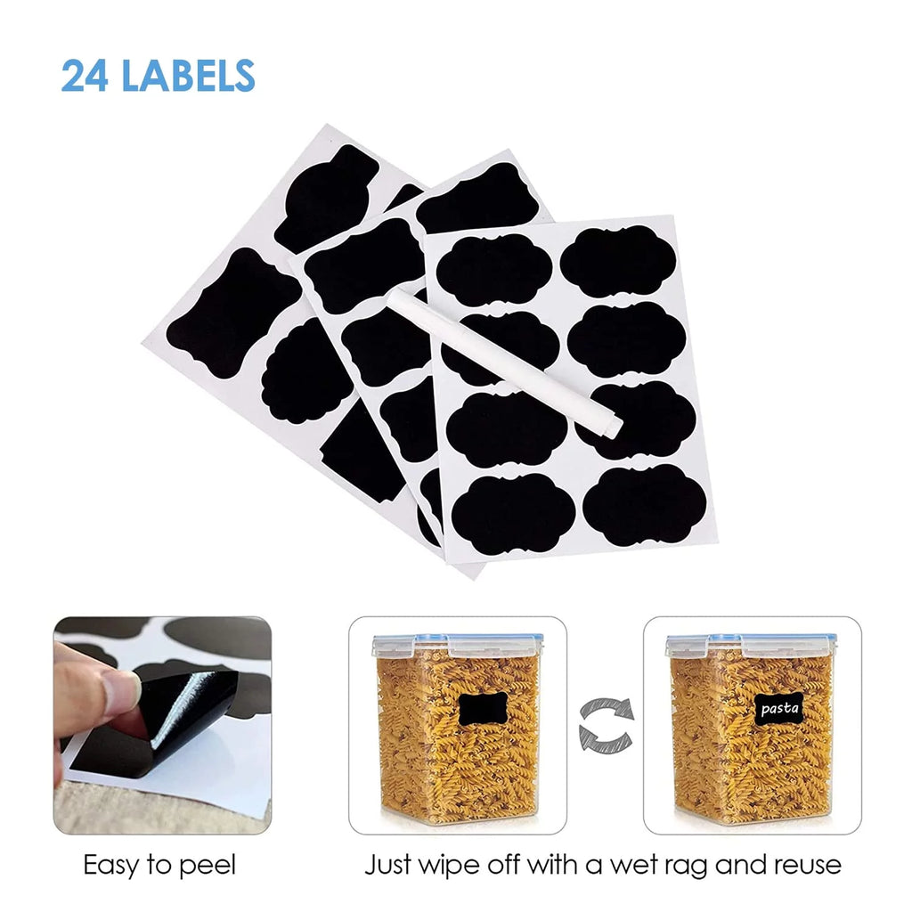 12 Pc Airtight Plastic Food Storage Containers N414477