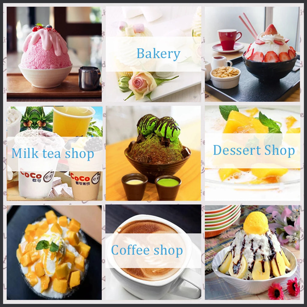 Commercial Automatic Shaved Ice Machine 200kgs/Day Air Cooling Y1865