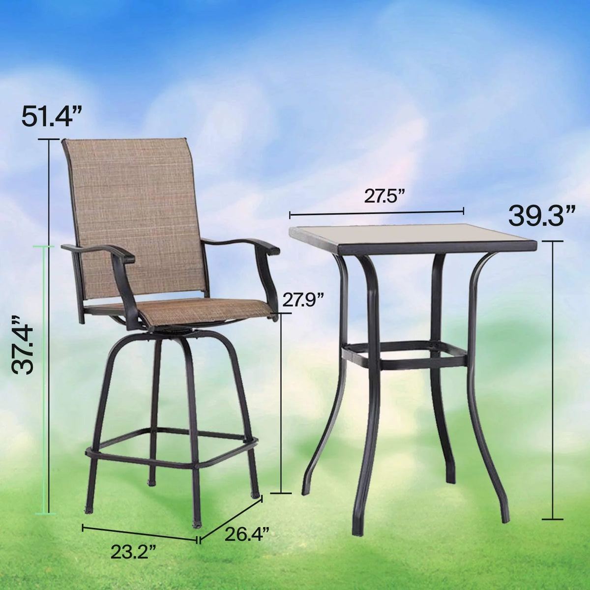 3 Piece Outdoor Furniture Set M7507