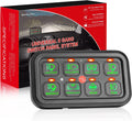 8 Gang LED Switch Panel with Label Stickers A987404