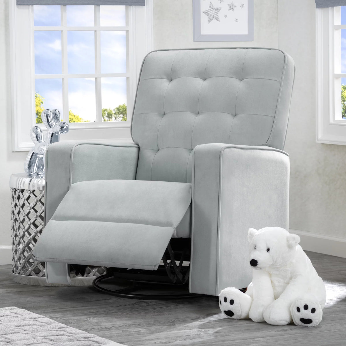 Recliner Glider Swivel Chair Linen S4708