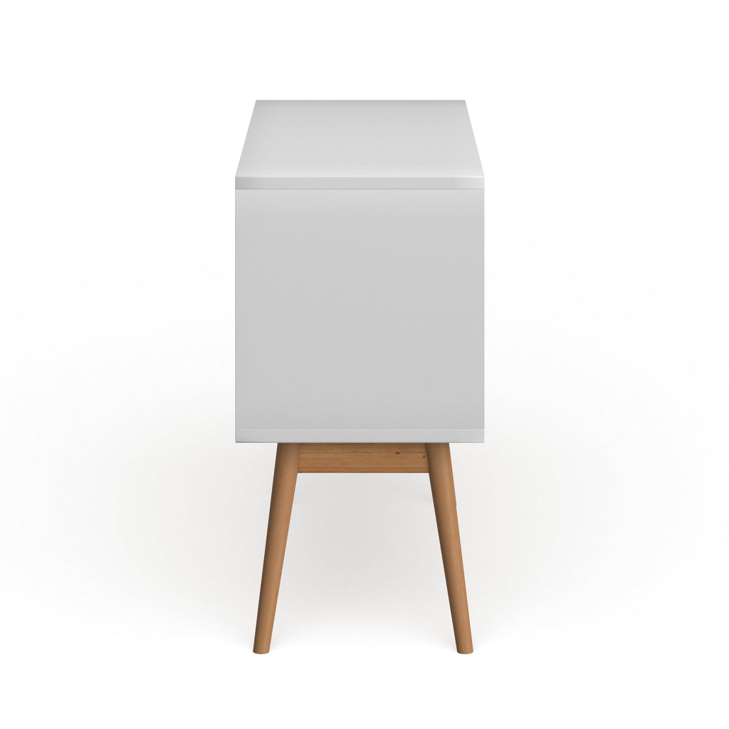 White Wood Storage Console G323917