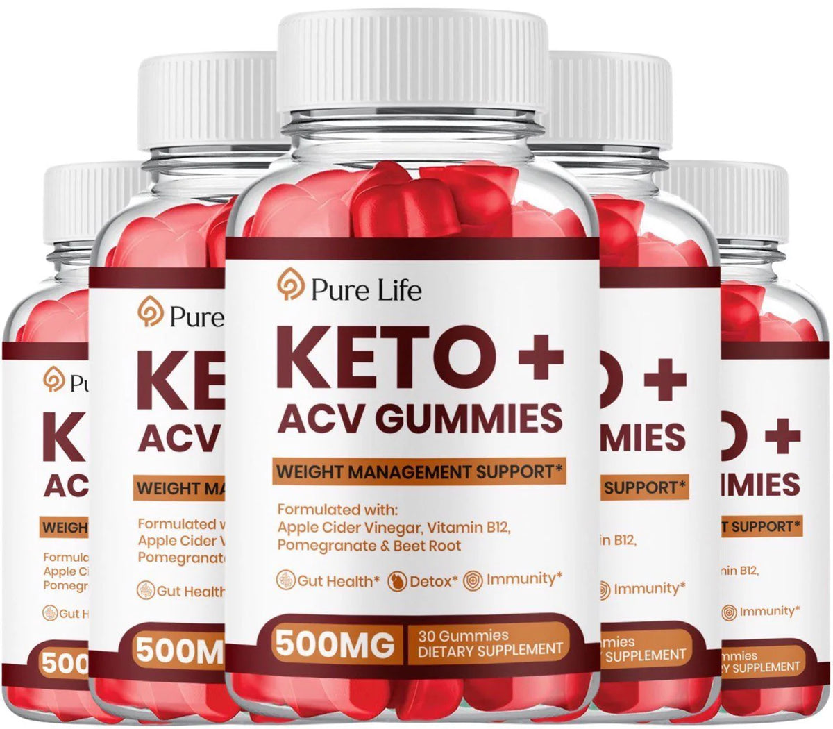Keto ACV Gummies 5 Pack W2616