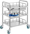 3 Layer Stainless Steel Lab Cart with Drawers W748497