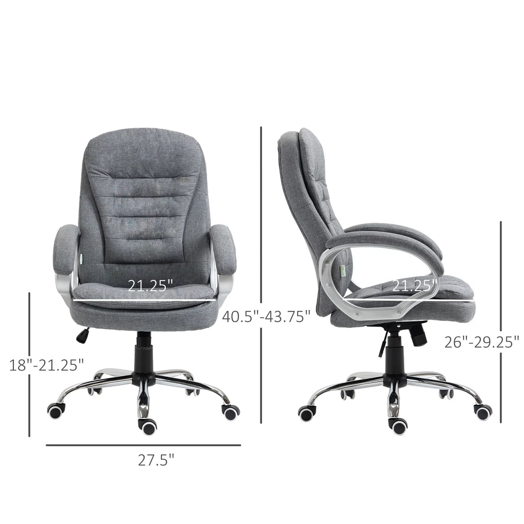 Grey Executive Chair with Adjustable Height E278