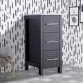 12 inch Wide Bathroom Vanity Cabinet with Ceramic Top S633