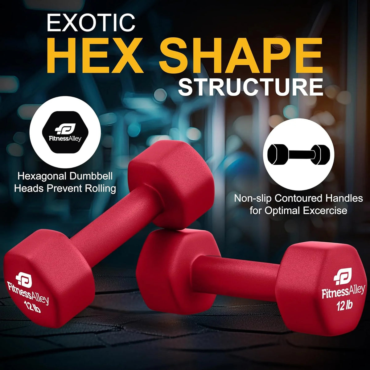 Neoprene Coated Dumbbells Set of 2 17.5 Pounds P7826