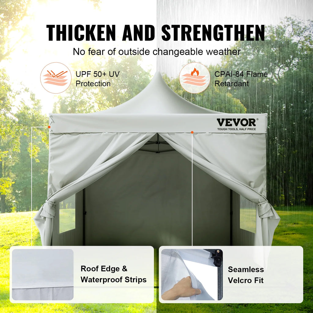 10x10 FT Pop up Canopy Tent with Removable Sidewalls T58213