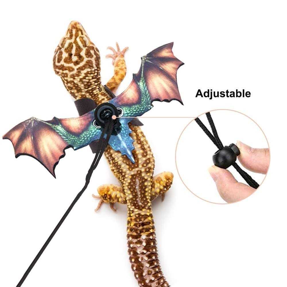 Adjustable Portable Reptile Leash with Wings K653592