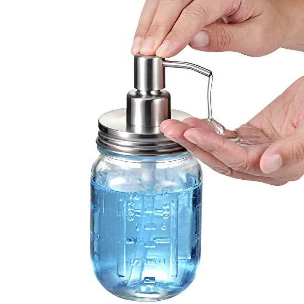 4 Pack Mason Jar Bathroom Accessories Set H637