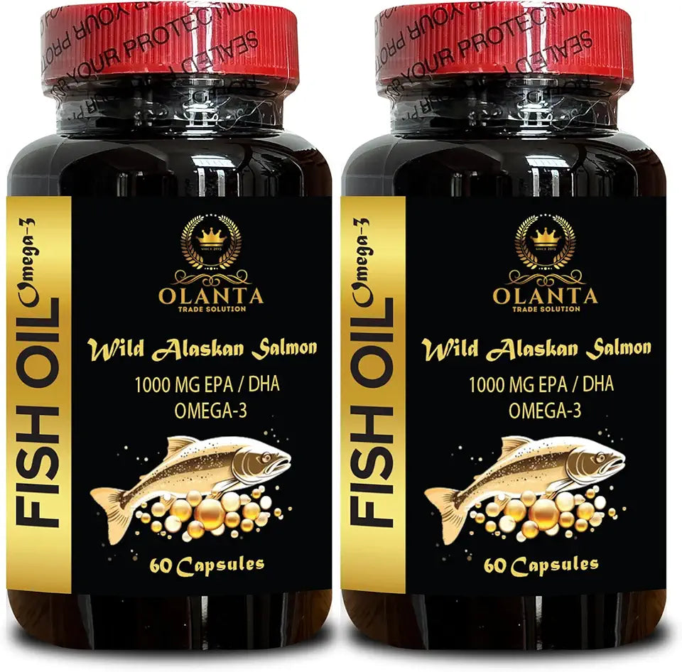 Wild Alaskan Fish Oil Omega 3 6 9 Liquid EPA DHA 120 Softgels X290