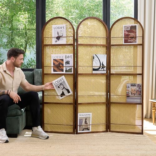 Pine Wood 5.6 Ft 3 Panels Room Divider O54227