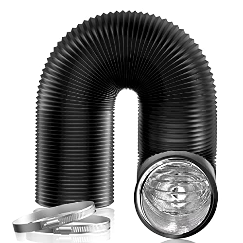 4'' Insulated Flexible Duct 16FT with 2 Duct Clamps G490