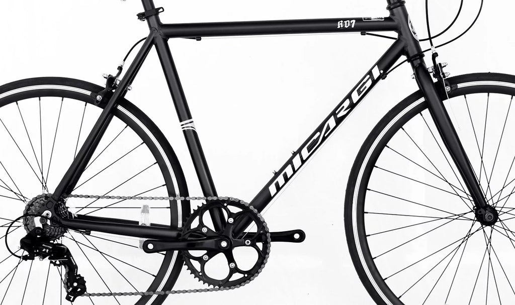 White 53 cm Aluminum 700C Road Bike Q601512