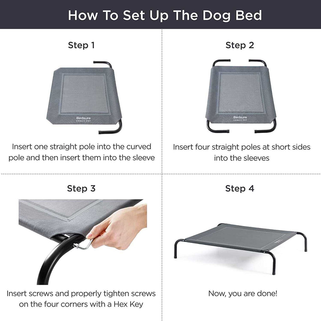 Large Elevated Cooling Outdoor Dog Bed H78913