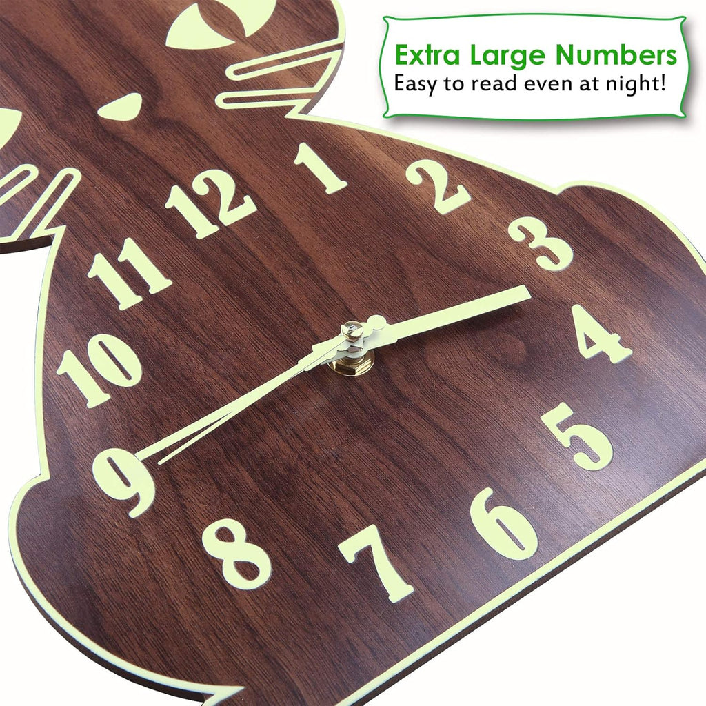 Luminous Wooden Wall Clock L7437