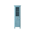 20 in. W x 65 in. H x 14 in. D Bathroom Linen Storage Cabinet in Sea Glass, Blue O802999