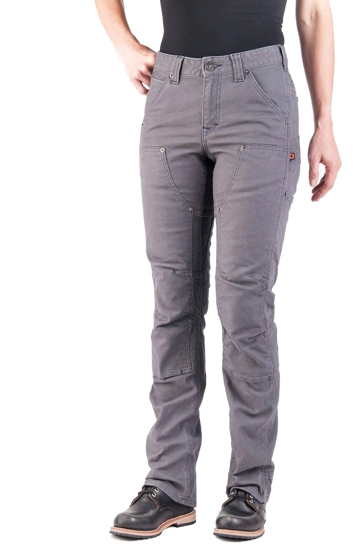 Dark Grey Canvas Utility Pant F178