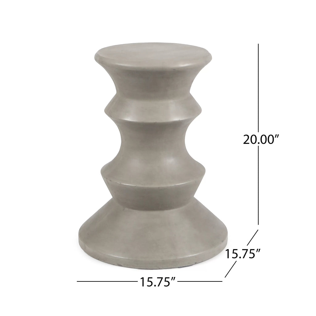 22" Light-Weight Concrete Side Table T93541