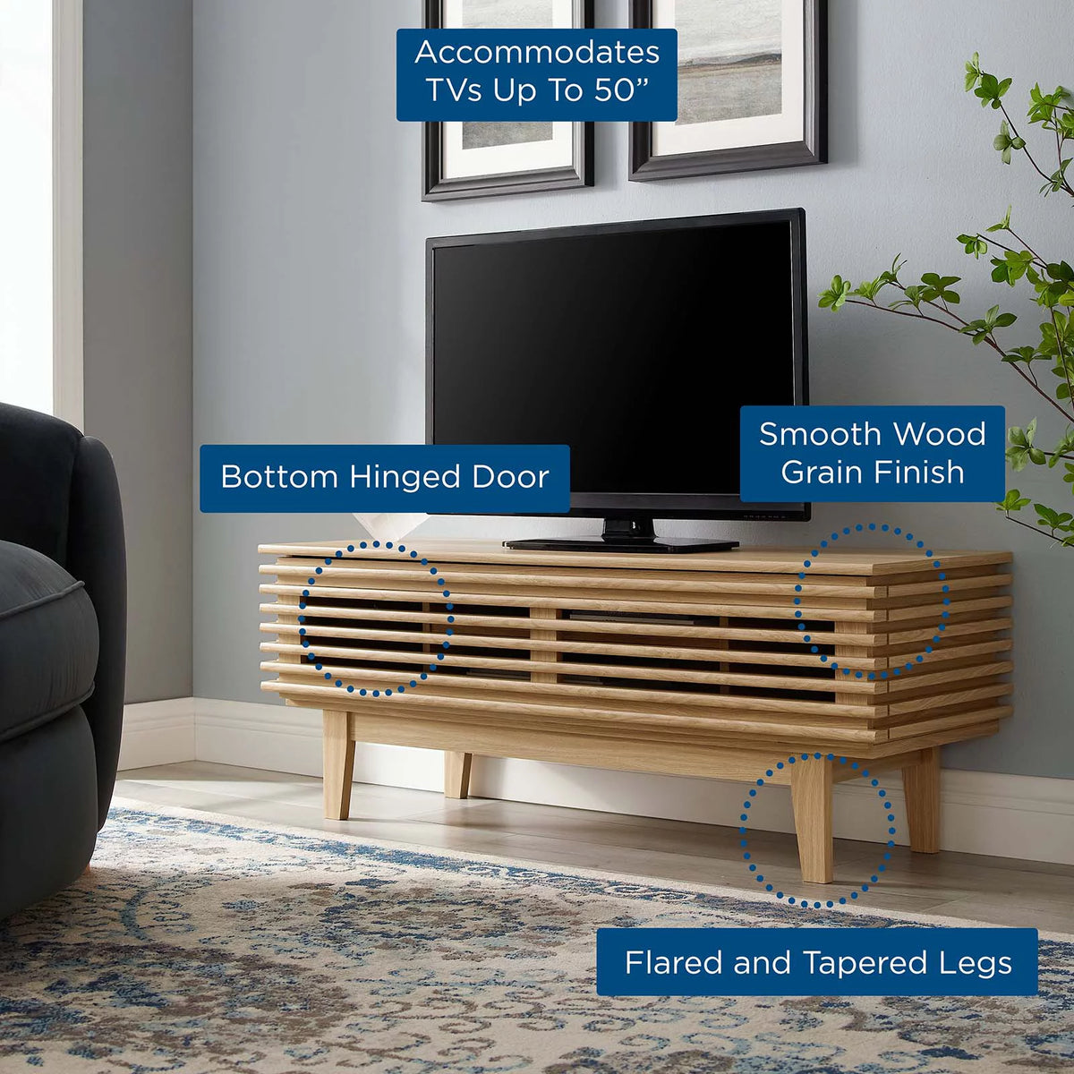 46" Oak TV Stand E88229