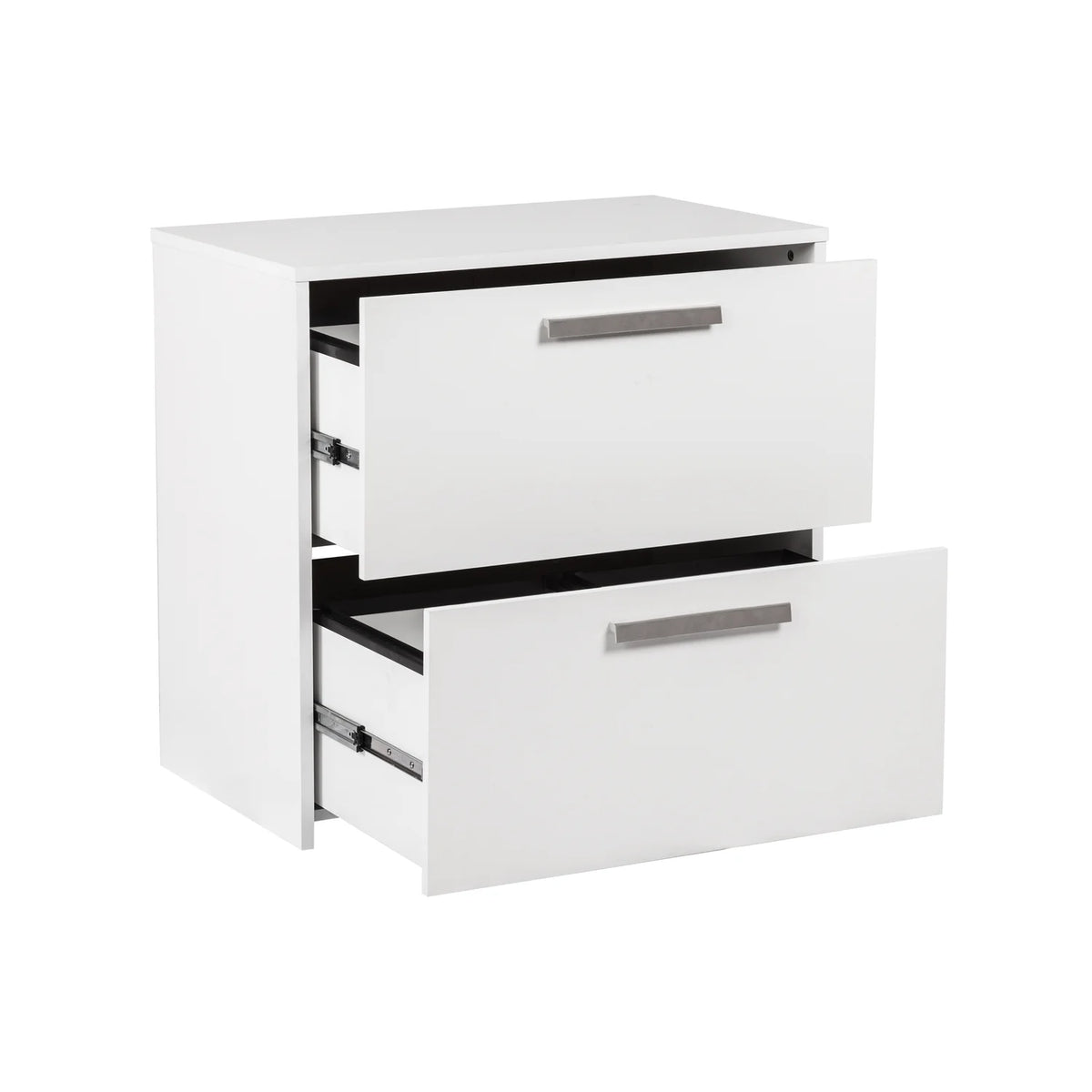White 2-Drawer Engineered Wood File Cabinet S2346