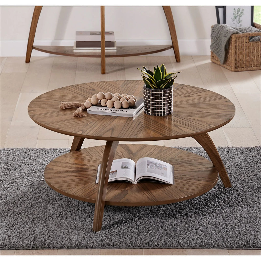 Round Wood Coffee Table A1550