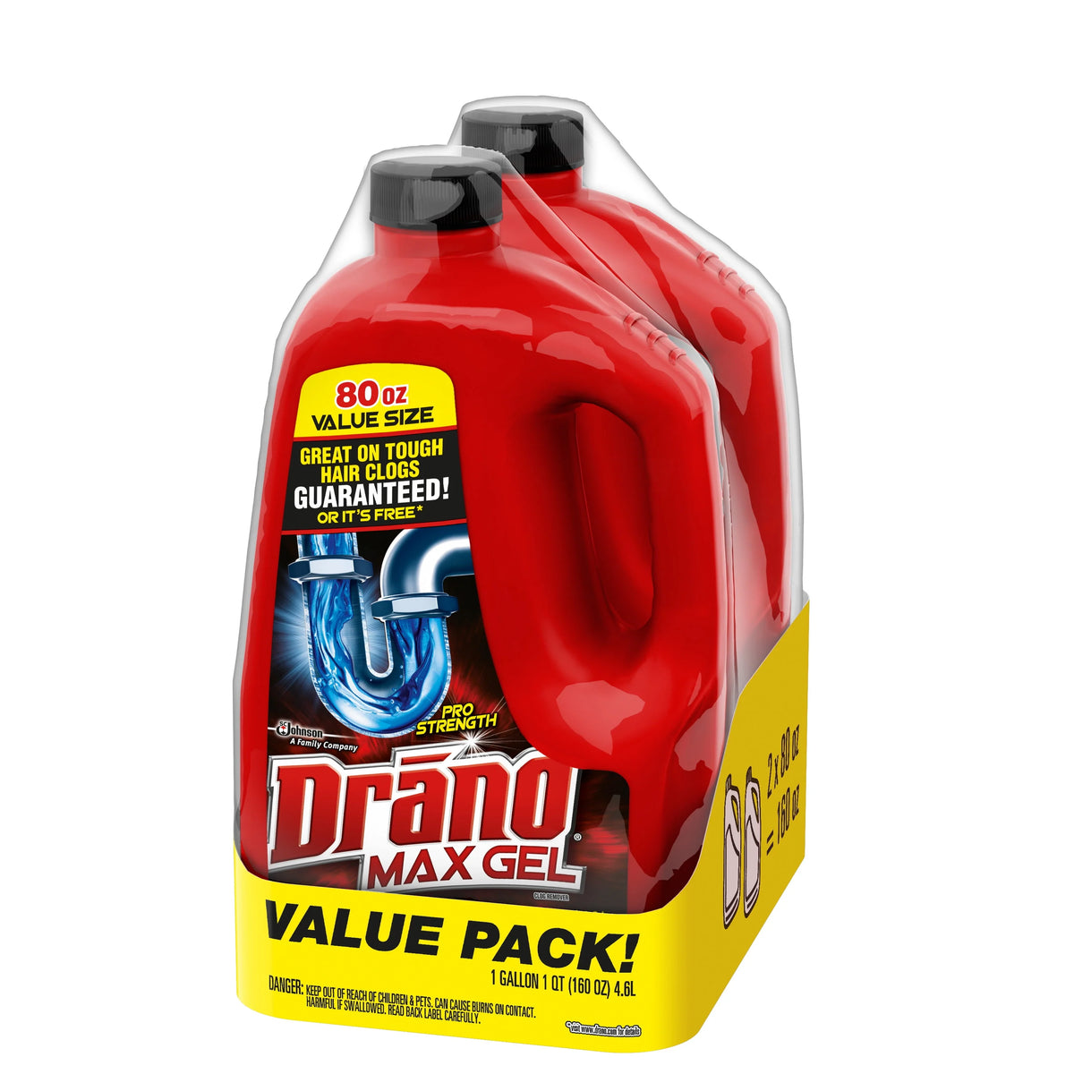 Drain Clog Remover 160 Ounces 2 Count F548