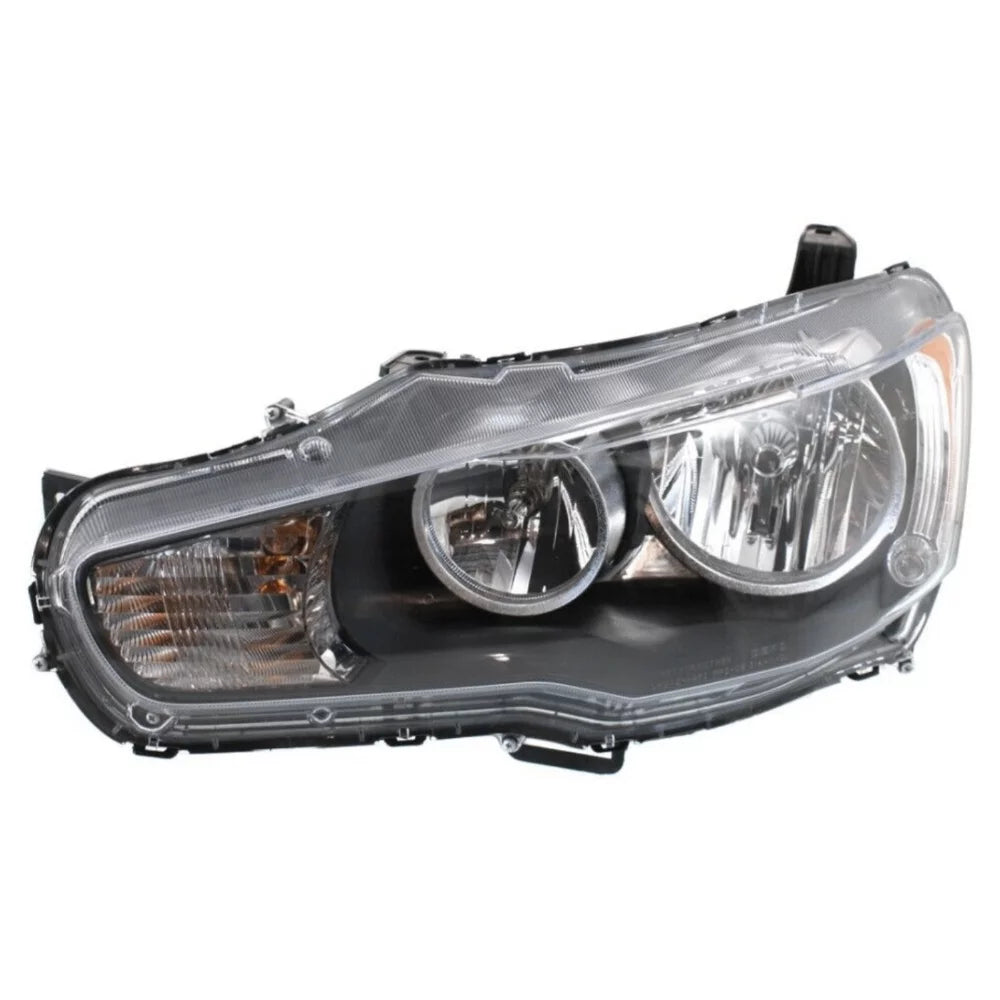 2008-2014 Lancer EVO X Headlights Headlamps Chrome Bezel Left+Right E254