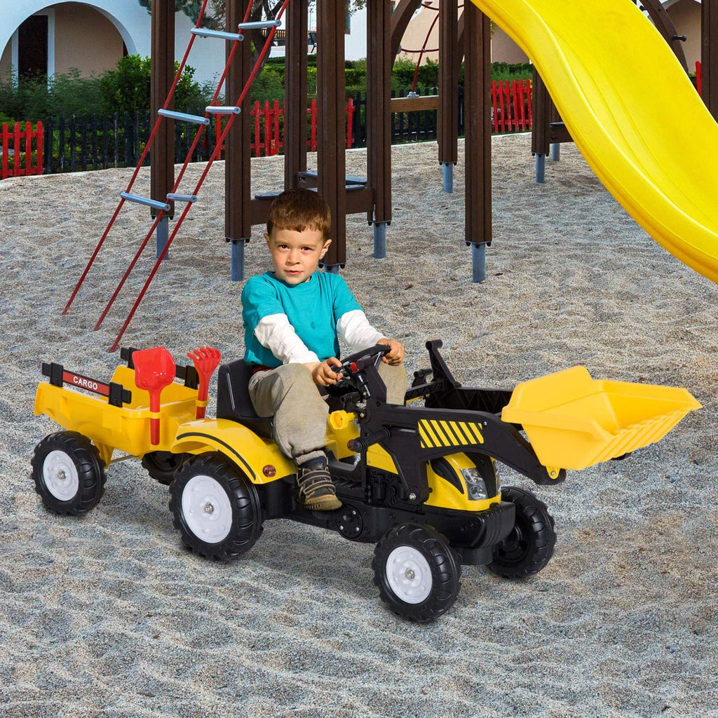 Ride-On Kids Bulldozer Toy with Dirt Bucket P2625
