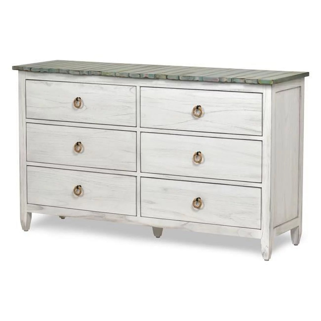 Blue 6-Drawer Dresser C8055