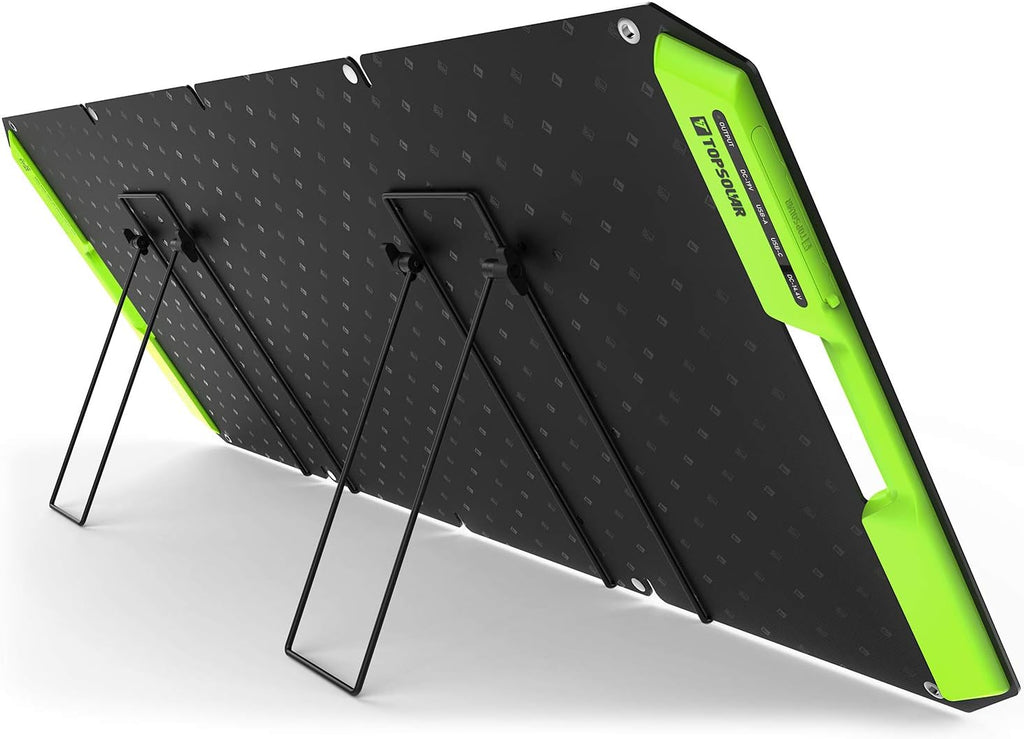 60W Foldable Portable Solar Panel Charger Kit with Dual USB Ports Q83106