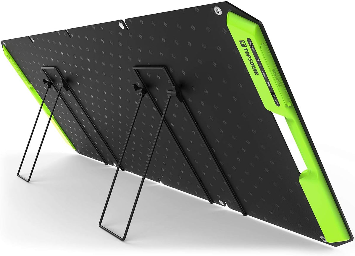 60W Foldable Portable Solar Panel Charger Kit with Dual USB Ports Q83106