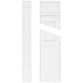 Flat Panel PVC Pilaster with Decorative Capital & Base (Pair) Z70801