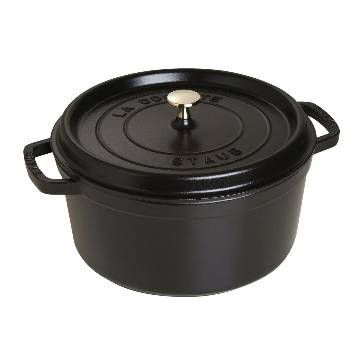 7 Qt. Cast Iron Round Dutch Oven in Black X649048