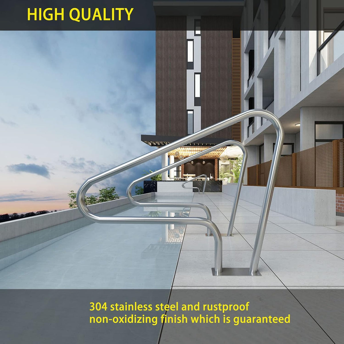 Rustproof Stainless Steel Pool Handrail N815052