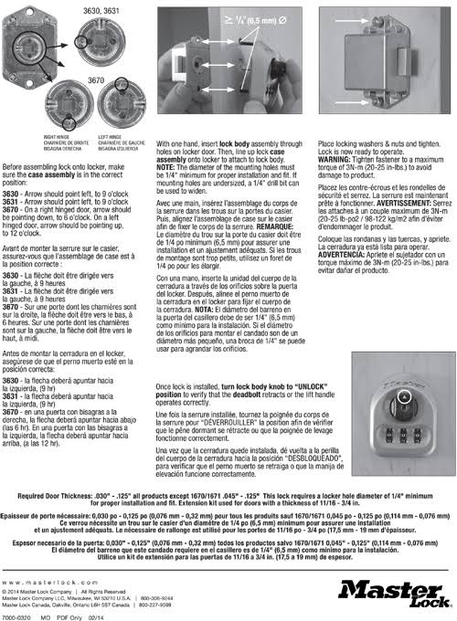 Mechanical Built-in Lock F358