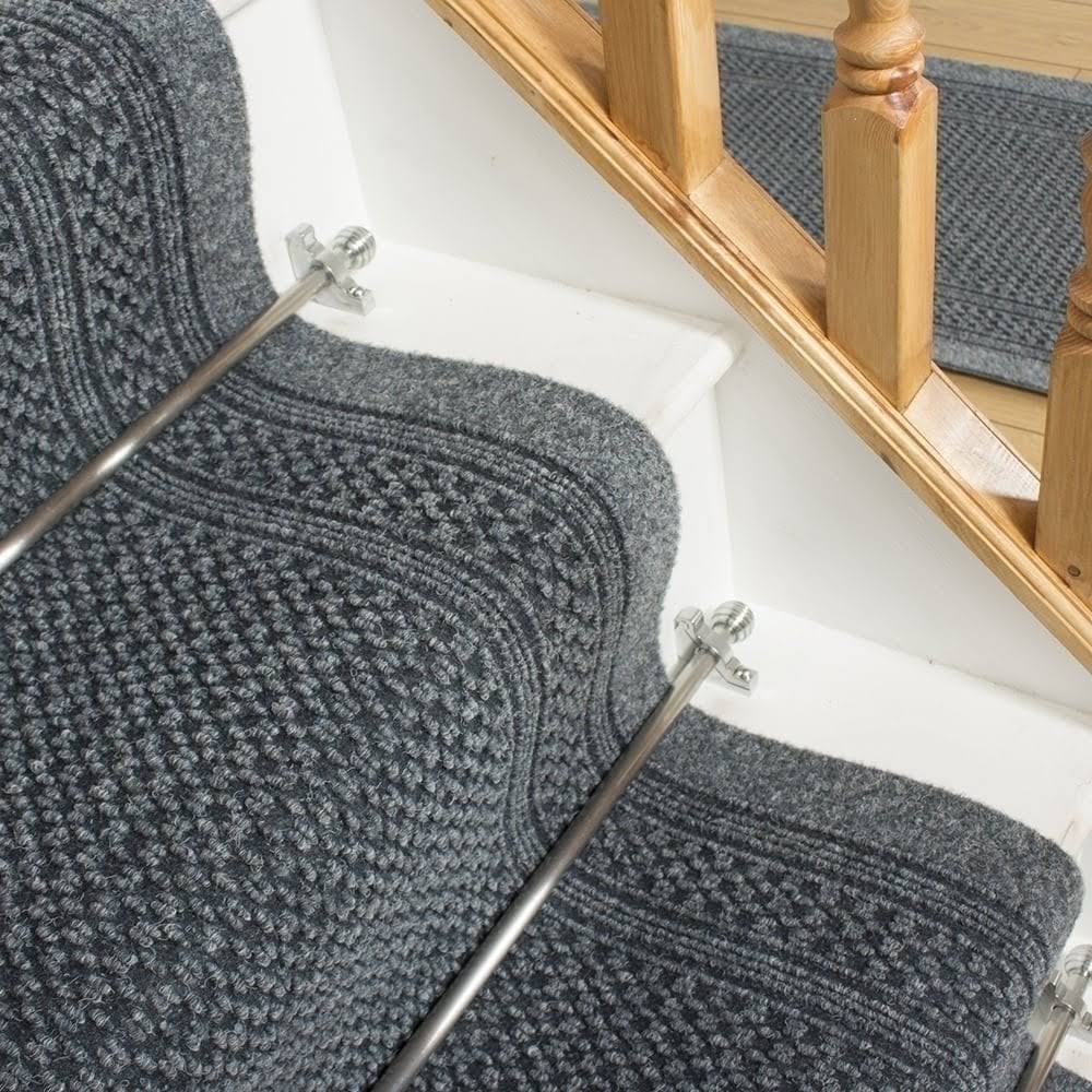 Aztec Gray Stair Carpet Runner L18229