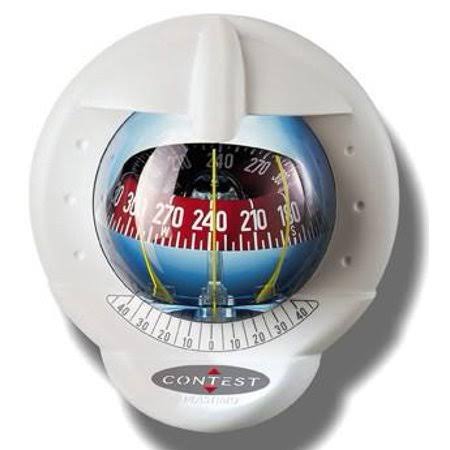 White Vertical Bulkhead Compass P9297