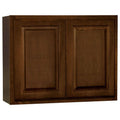 30x23.5x12 in. Cognac Wall Bridge Kitchen Cabinet D27594