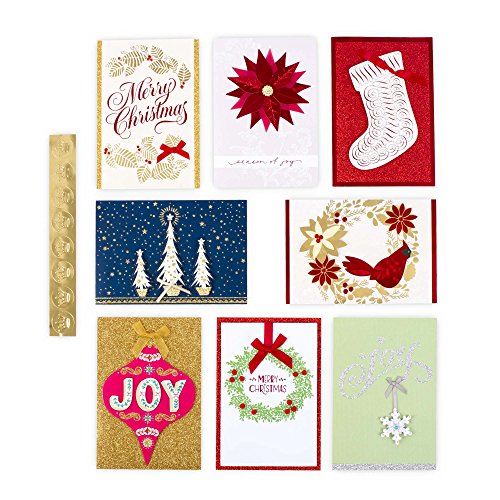 Assorted Boxed Christmas Cards Set Pack of 24 with Envelopes E30499