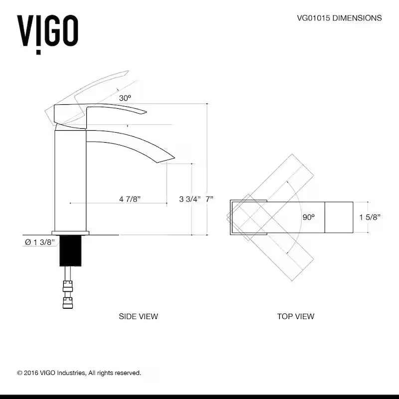 Single Handle Bathroom Faucet in Chrome O204