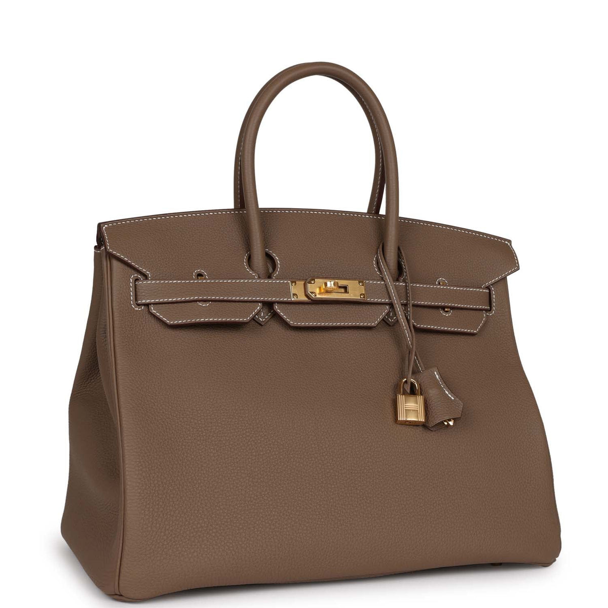 Etoupe Togo Leather Handbag E305492