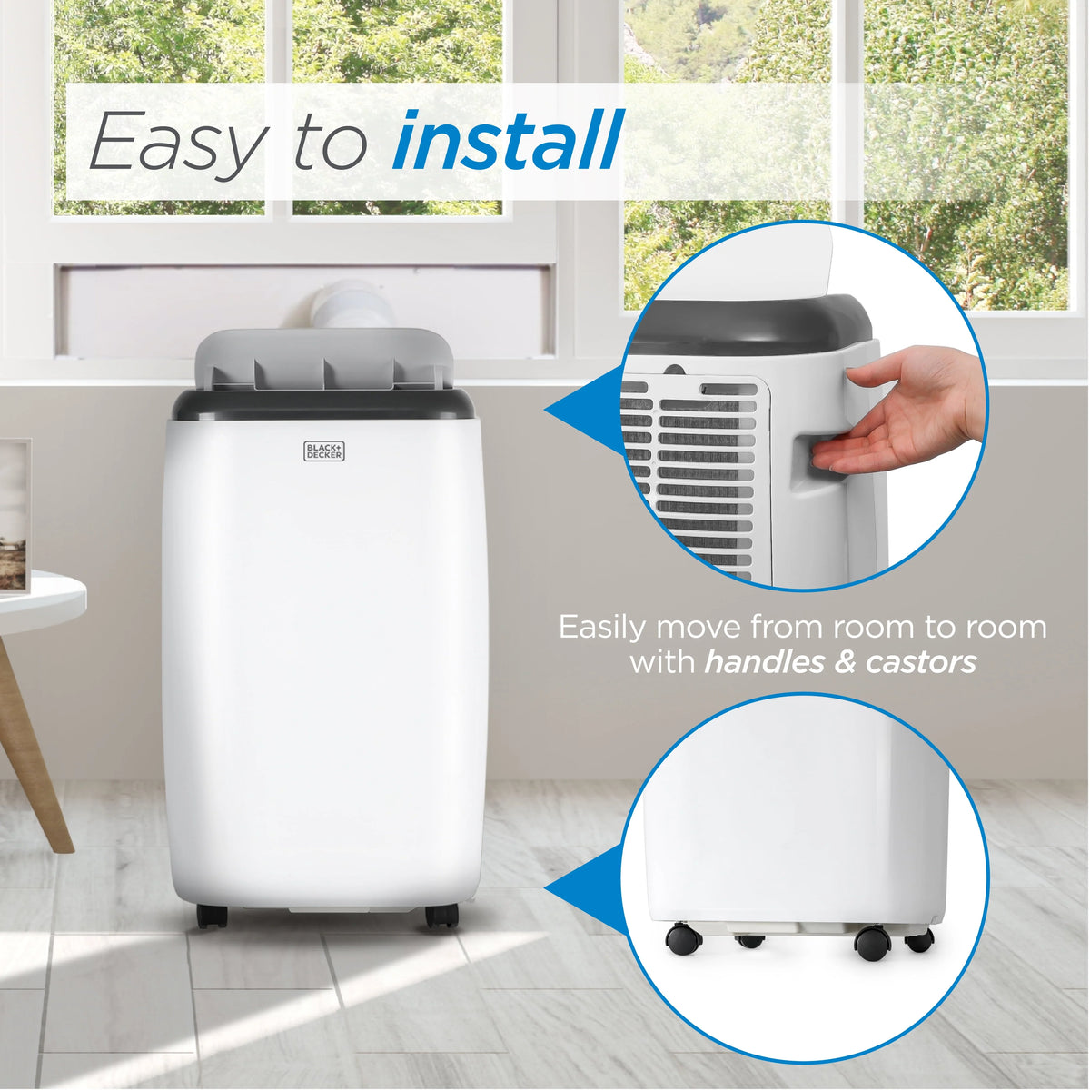 5,000 BTU Portable Air Conditioner with Remote Control, White H799