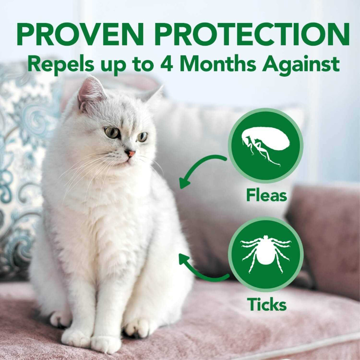 Flea & Tick Repellent Collar for Cats J553546