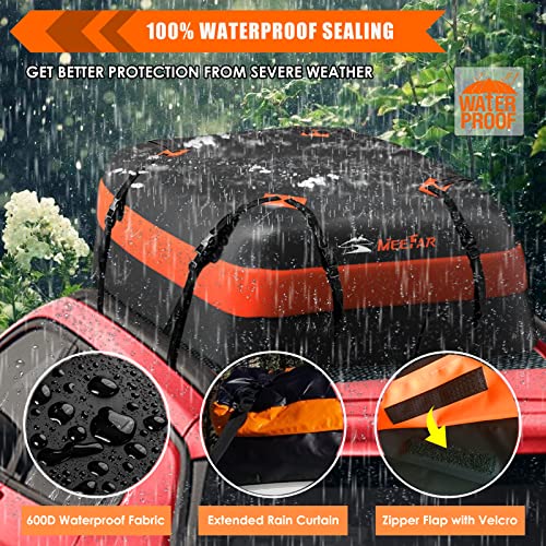 Waterproof 15 Cubic feet Car Roof Bag Cargo Carrier R1594