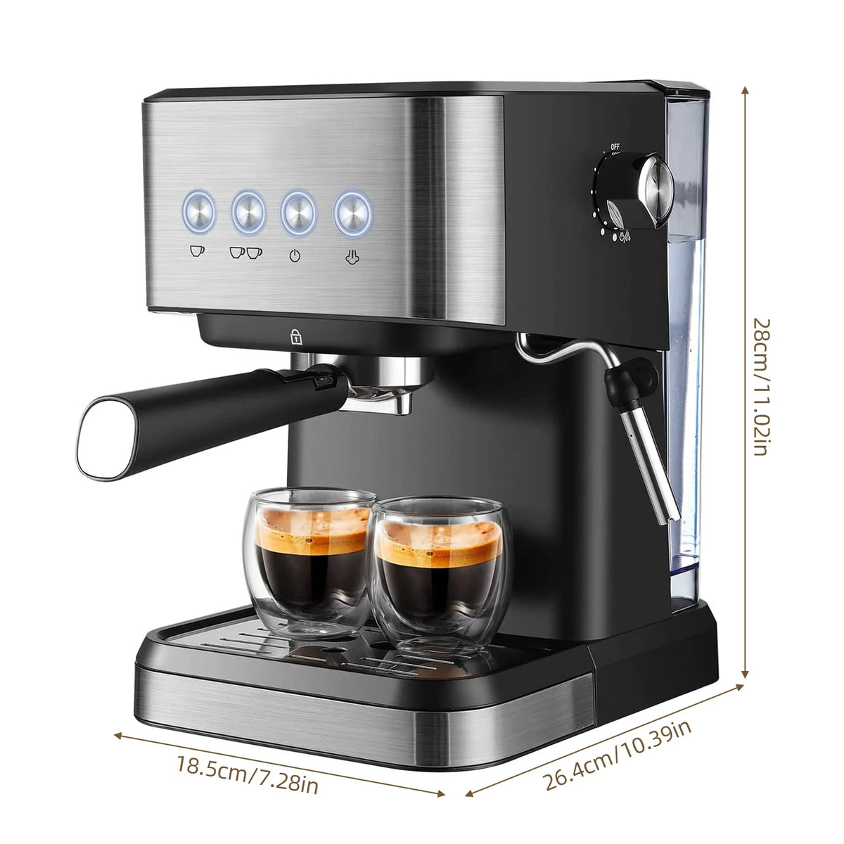 15 Bar Espresso Machine with Milk Frother D79135